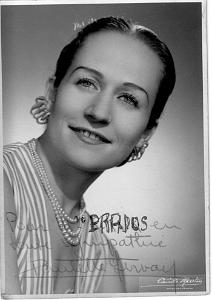10 PAULETTE GERVAIS DE LA TROUPE THEATRALE DE RADIO ALGER 1952 